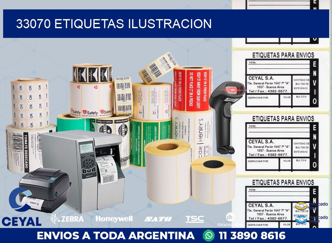 33070 ETIQUETAS ILUSTRACION