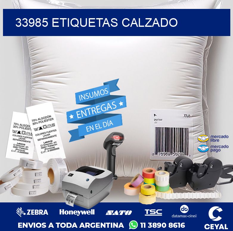 33985 ETIQUETAS CALZADO