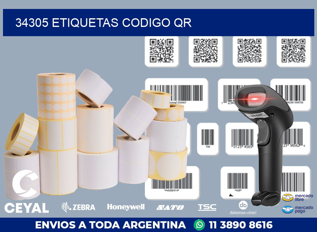 34305 ETIQUETAS CODIGO QR