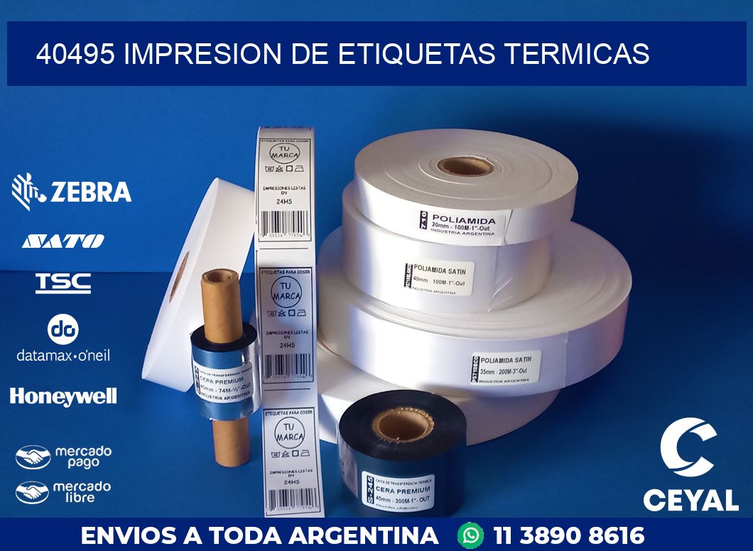 40495 IMPRESION DE ETIQUETAS TERMICAS
