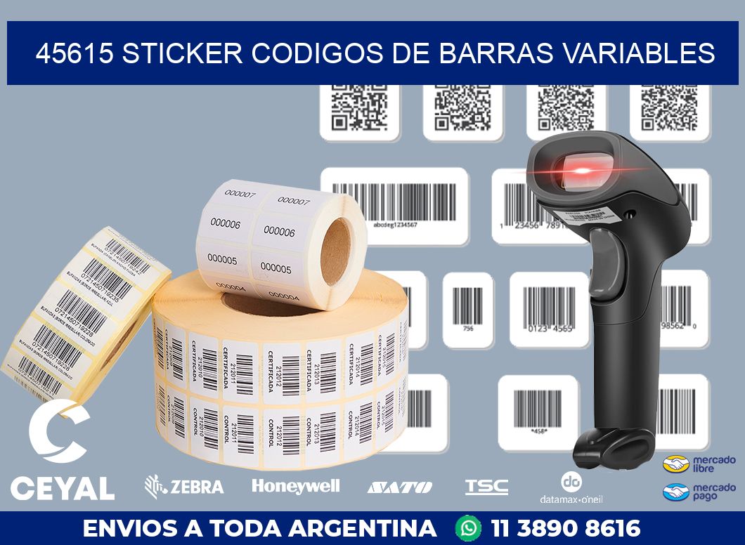 45615 STICKER CODIGOS DE BARRAS VARIABLES