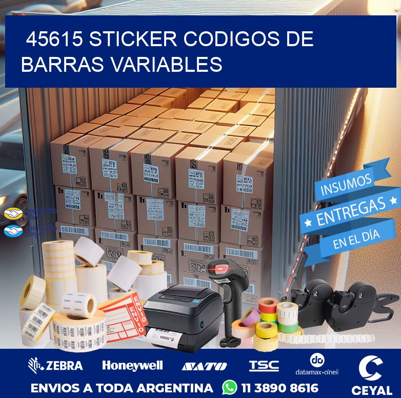 45615 STICKER CODIGOS DE BARRAS VARIABLES
