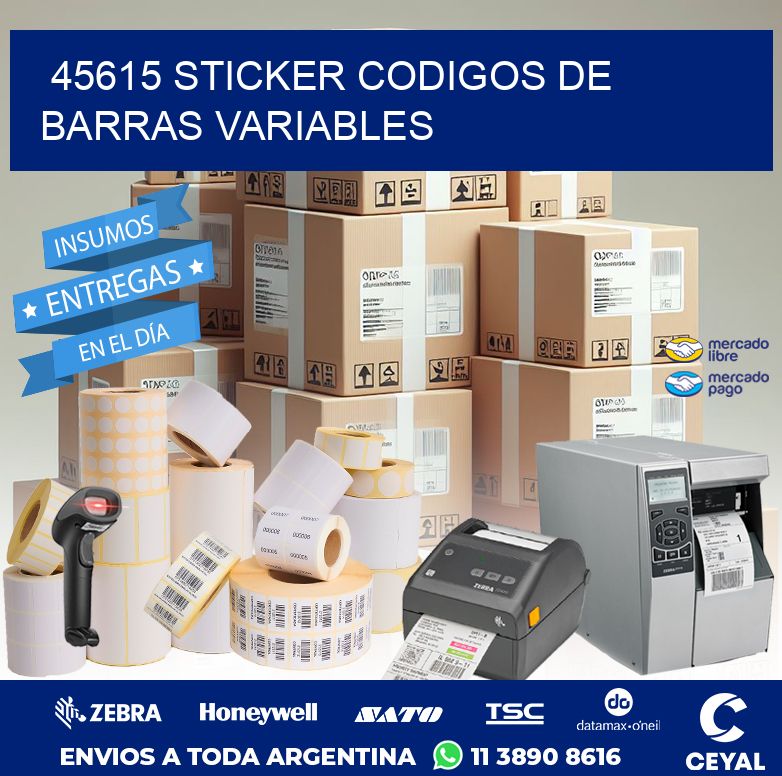 45615 STICKER CODIGOS DE BARRAS VARIABLES