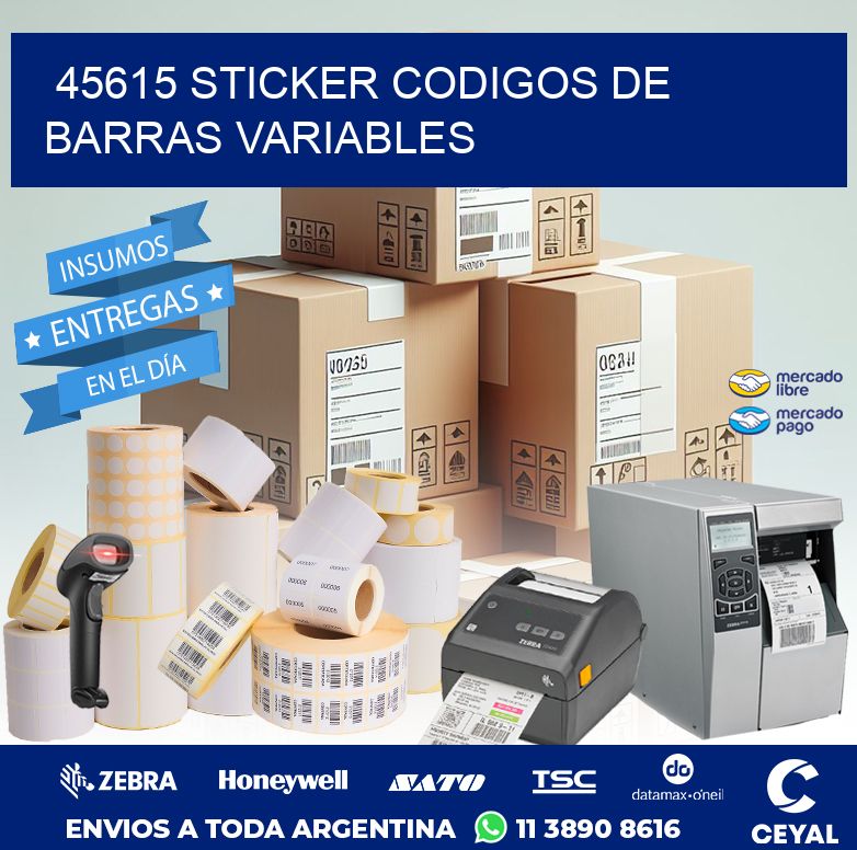 45615 STICKER CODIGOS DE BARRAS VARIABLES