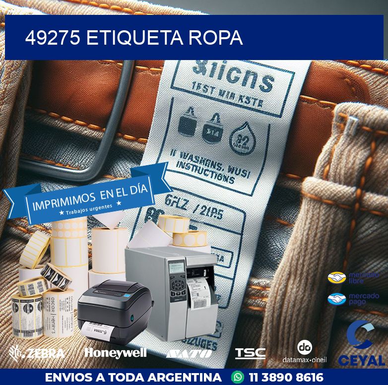 49275 ETIQUETA ROPA