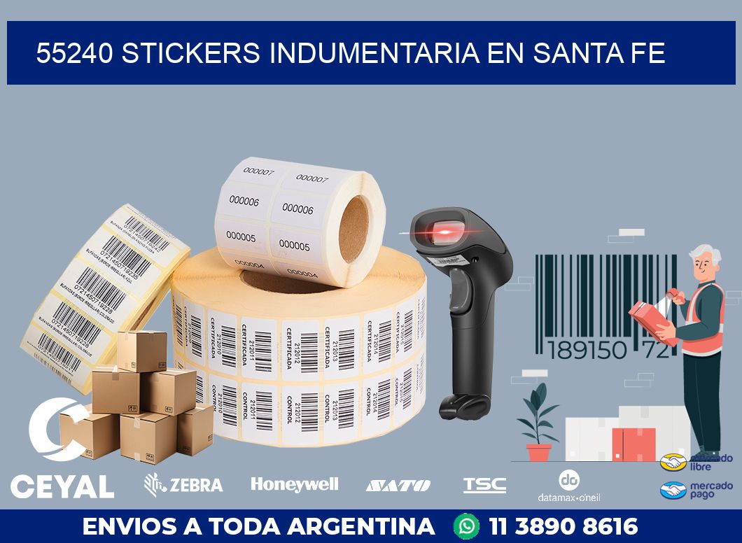 55240 STICKERS INDUMENTARIA EN SANTA FE