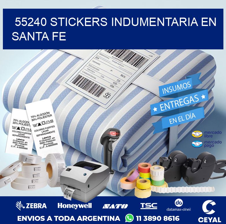 55240 STICKERS INDUMENTARIA EN SANTA FE