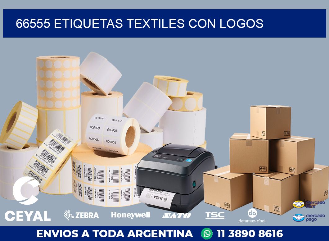 66555 ETIQUETAS TEXTILES CON LOGOS