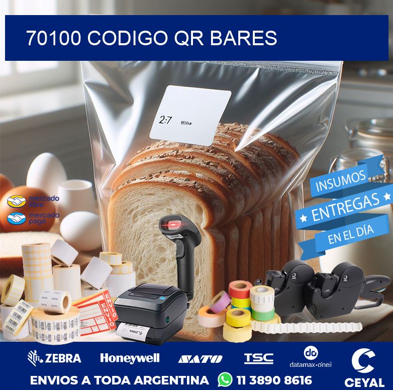 70100 CODIGO QR BARES