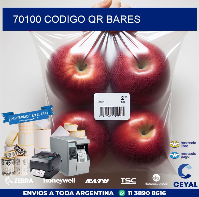 70100 CODIGO QR BARES