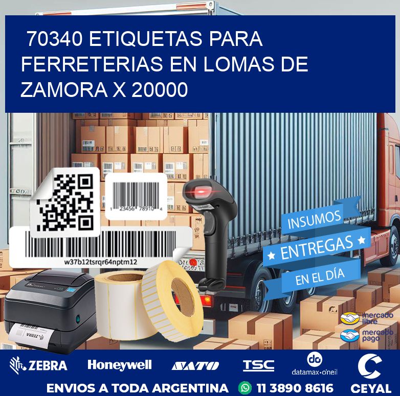 70340 ETIQUETAS PARA FERRETERIAS EN LOMAS DE ZAMORA X 20000