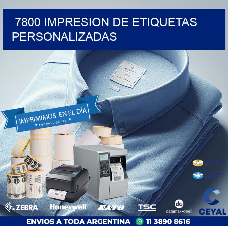 7800 IMPRESION DE ETIQUETAS PERSONALIZADAS