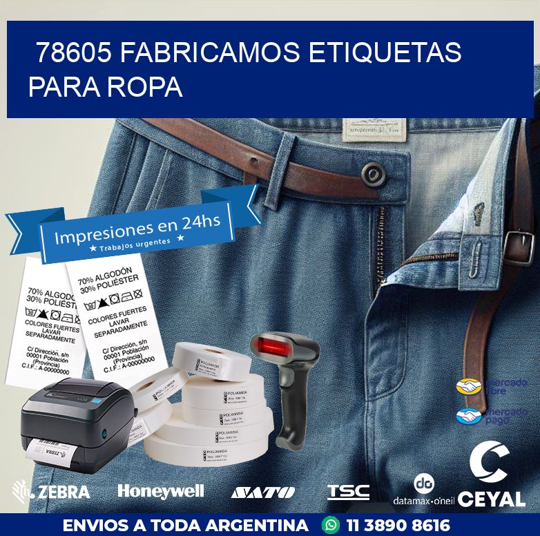 78605 FABRICAMOS ETIQUETAS PARA ROPA