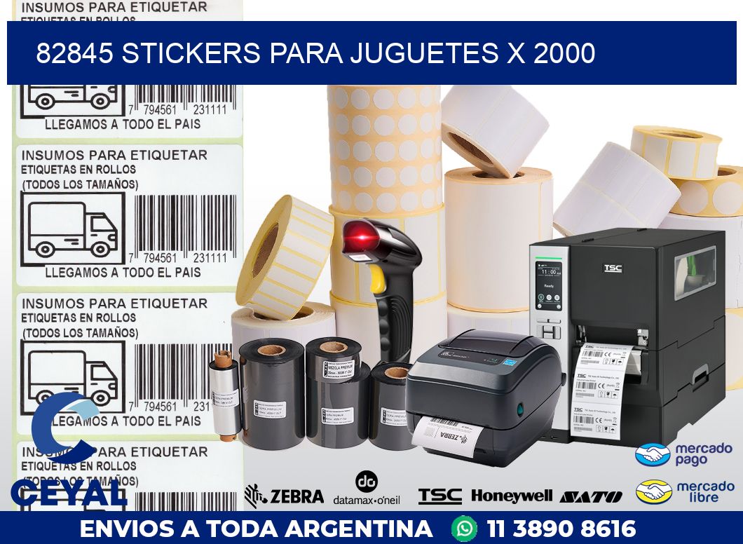 82845 STICKERS PARA JUGUETES X 2000