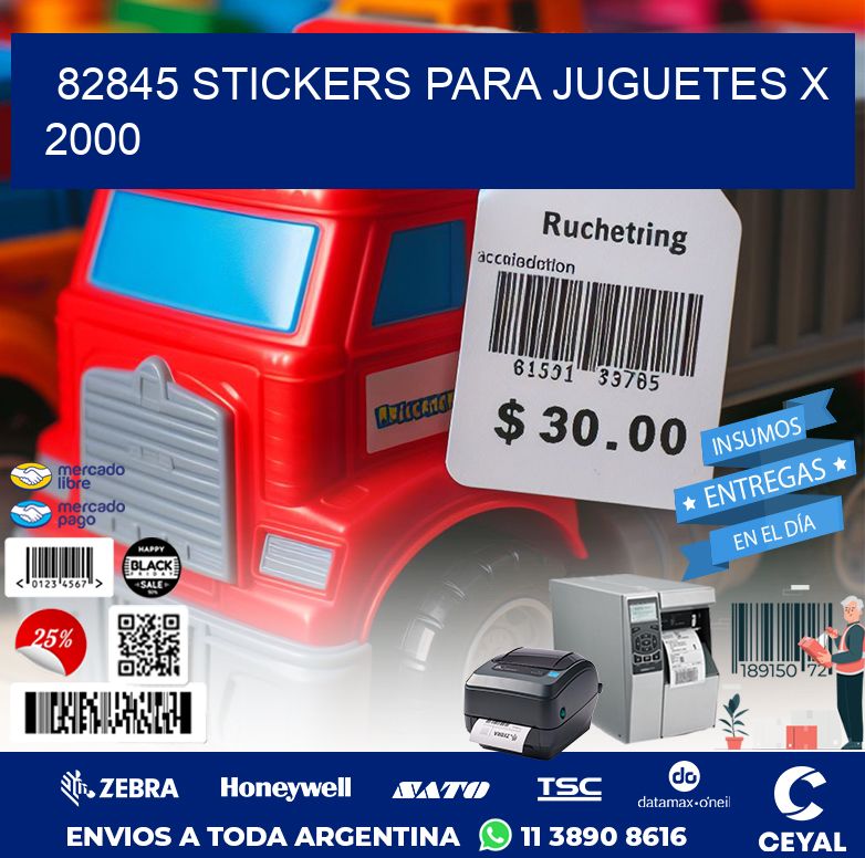 82845 STICKERS PARA JUGUETES X 2000