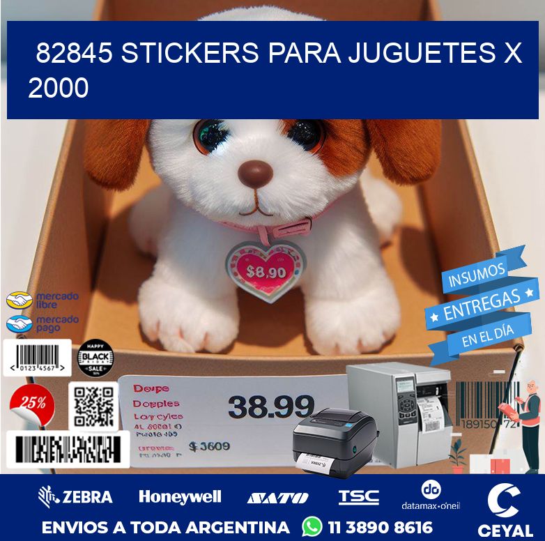 82845 STICKERS PARA JUGUETES X 2000