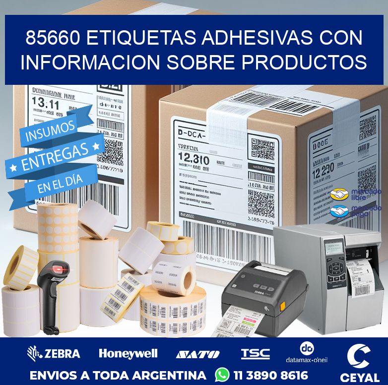 85660 ETIQUETAS ADHESIVAS CON INFORMACION SOBRE PRODUCTOS