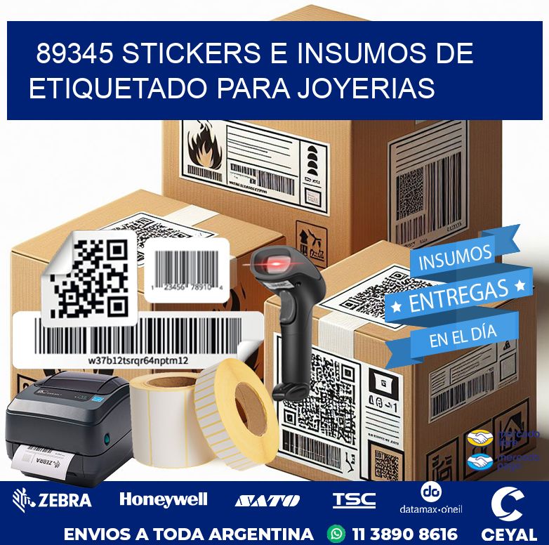 89345 STICKERS E INSUMOS DE ETIQUETADO PARA JOYERIAS