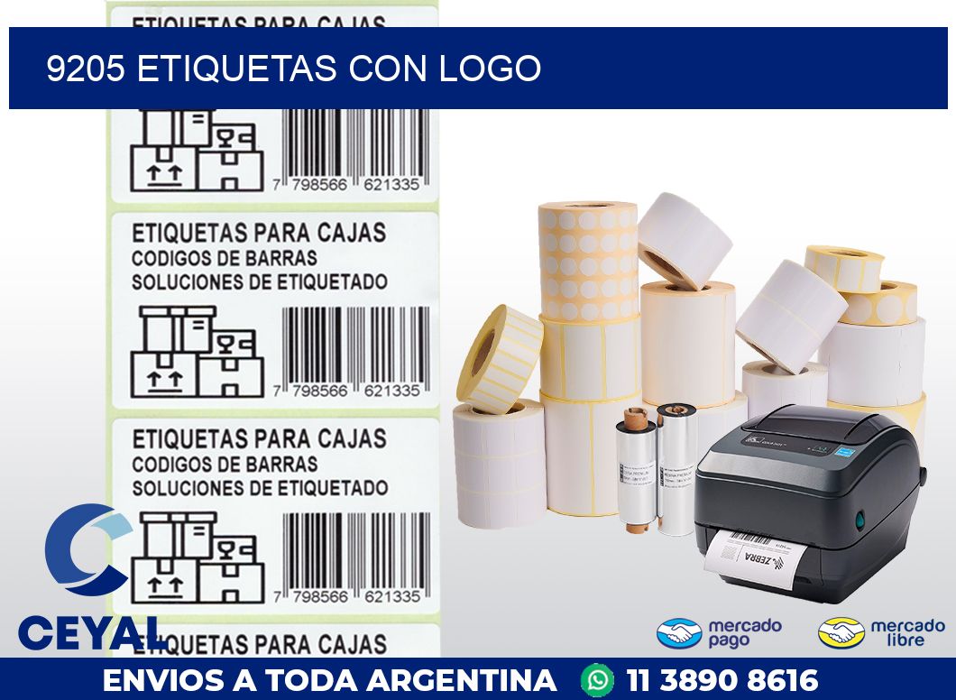 9205 ETIQUETAS CON LOGO