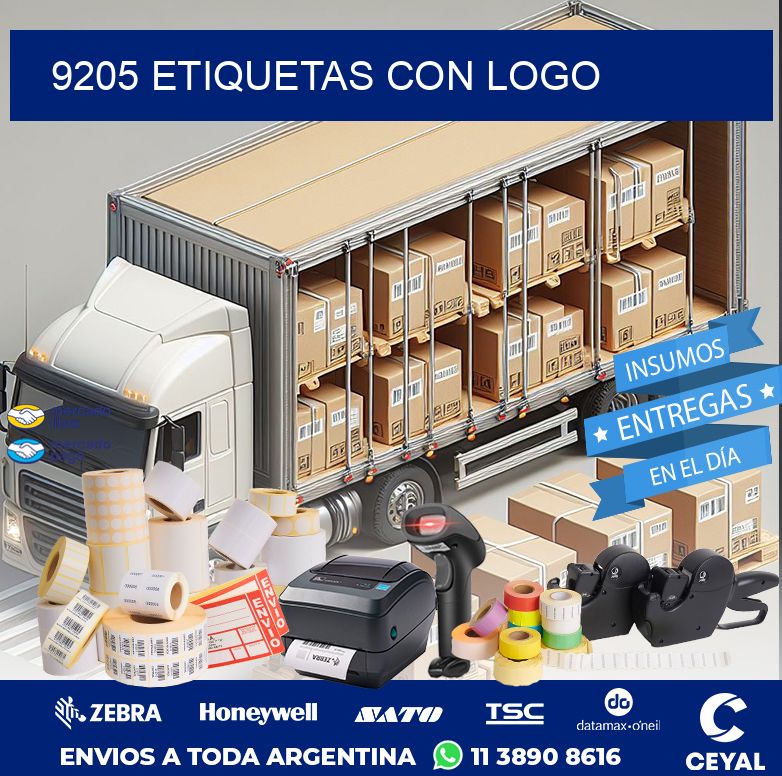 9205 ETIQUETAS CON LOGO