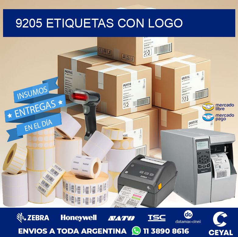 9205 ETIQUETAS CON LOGO