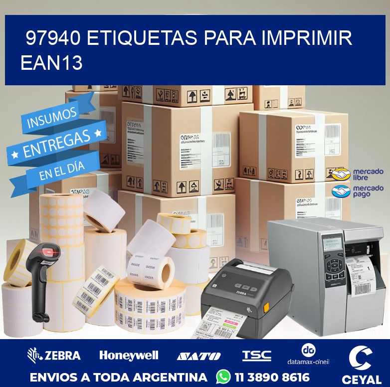 97940 ETIQUETAS PARA IMPRIMIR EAN13