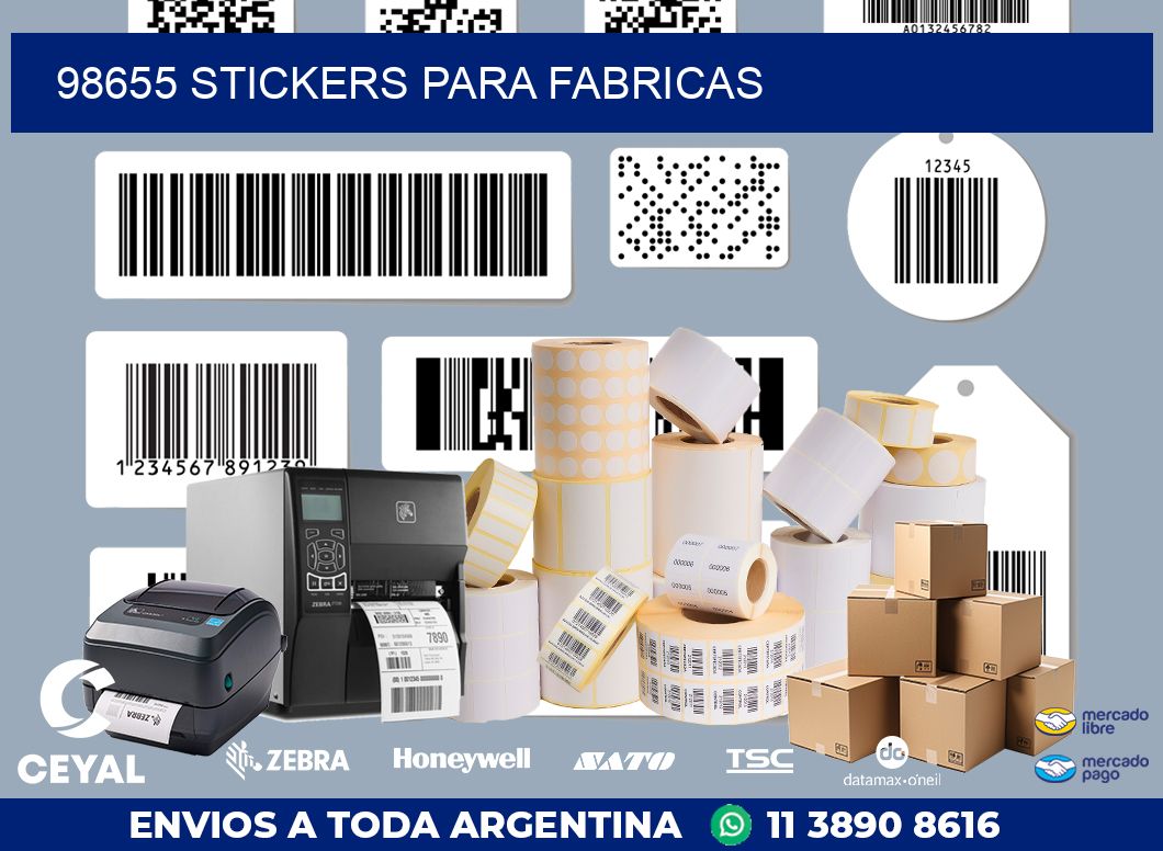 98655 STICKERS PARA FABRICAS