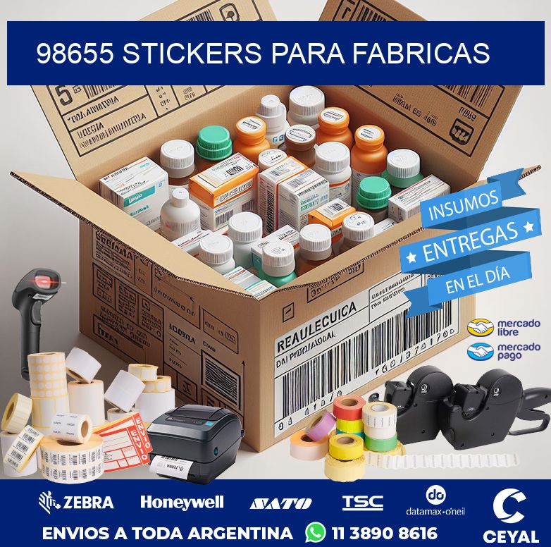 98655 STICKERS PARA FABRICAS