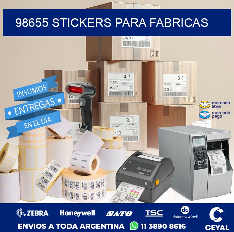 98655 STICKERS PARA FABRICAS