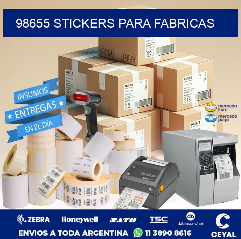 98655 STICKERS PARA FABRICAS