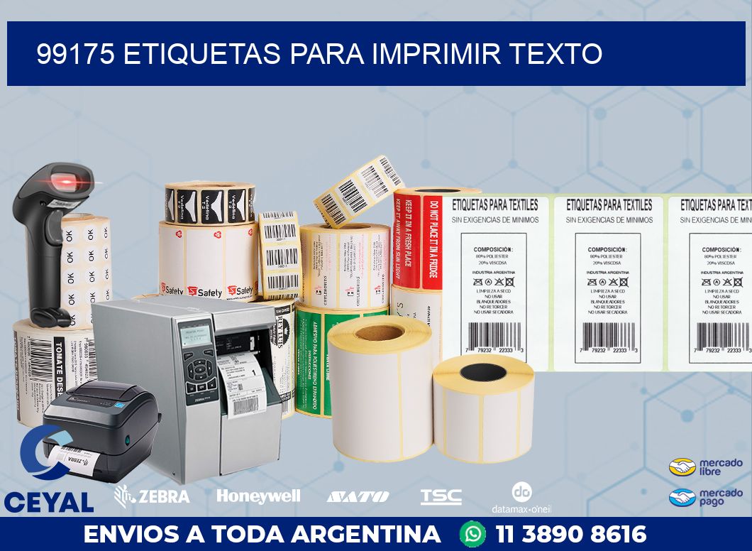 99175 ETIQUETAS PARA IMPRIMIR TEXTO