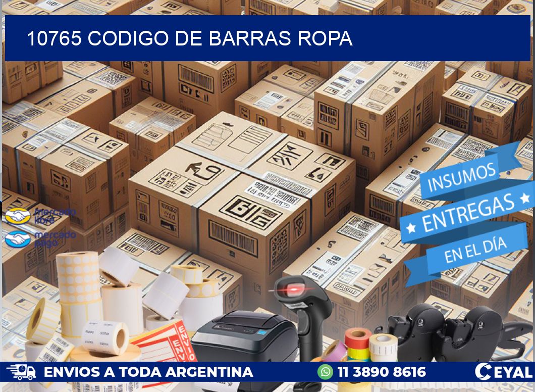 10765 CODIGO DE BARRAS ROPA