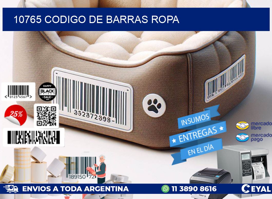 10765 CODIGO DE BARRAS ROPA