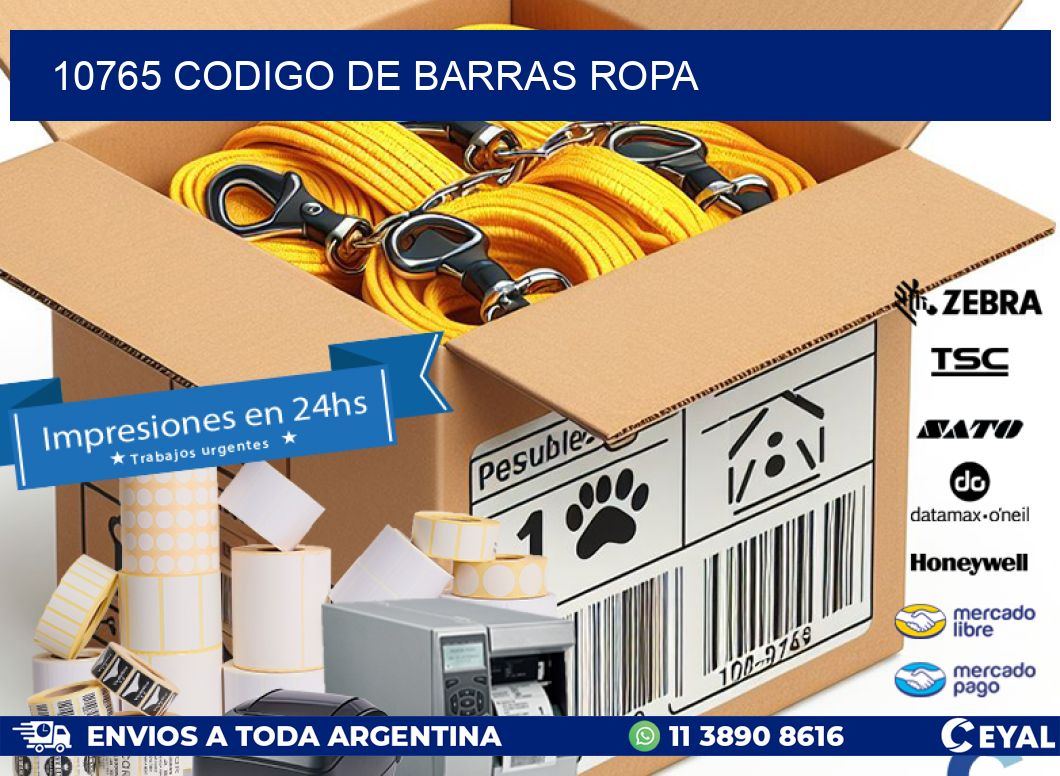 10765 CODIGO DE BARRAS ROPA