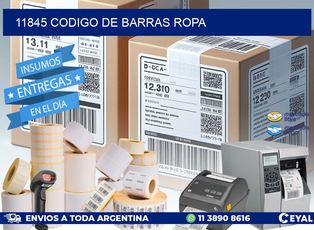 11845 CODIGO DE BARRAS ROPA