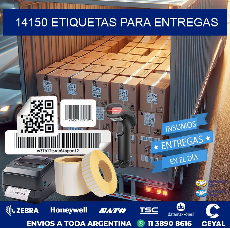 14150 ETIQUETAS PARA ENTREGAS