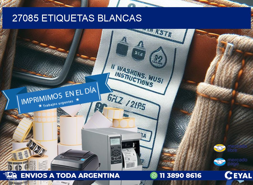 27085 ETIQUETAS BLANCAS