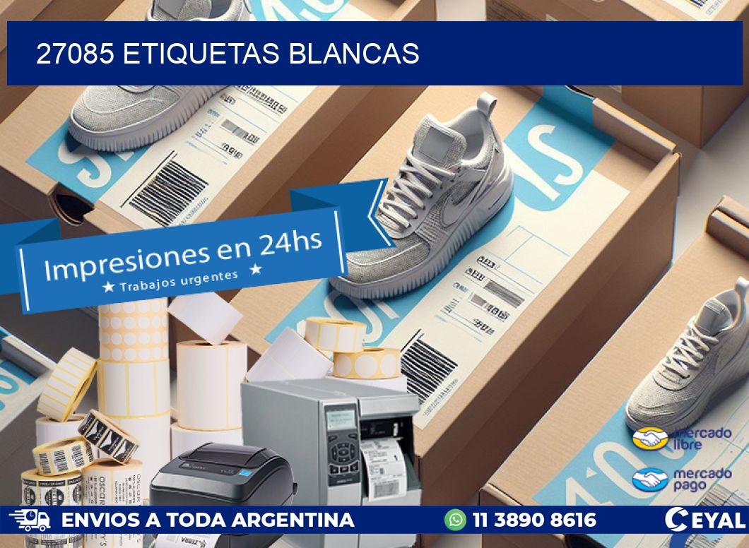 27085 ETIQUETAS BLANCAS