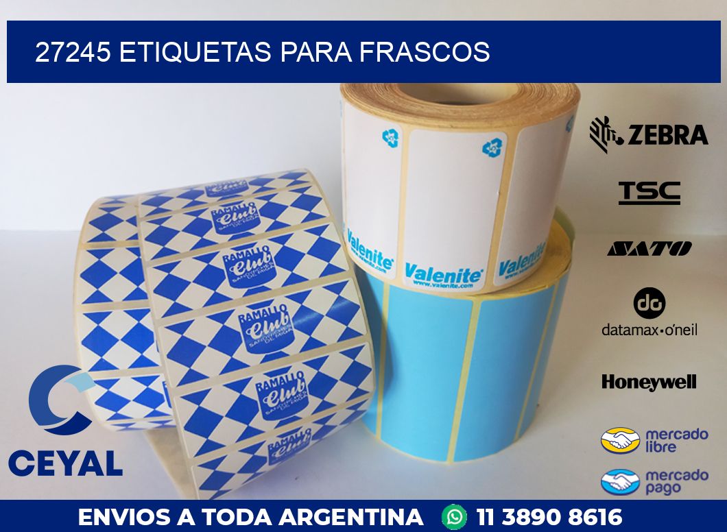 27245 ETIQUETAS PARA FRASCOS