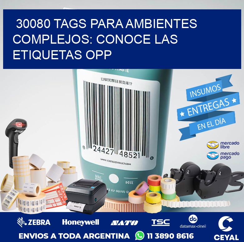 30080 TAGS PARA AMBIENTES COMPLEJOS: CONOCE LAS ETIQUETAS OPP