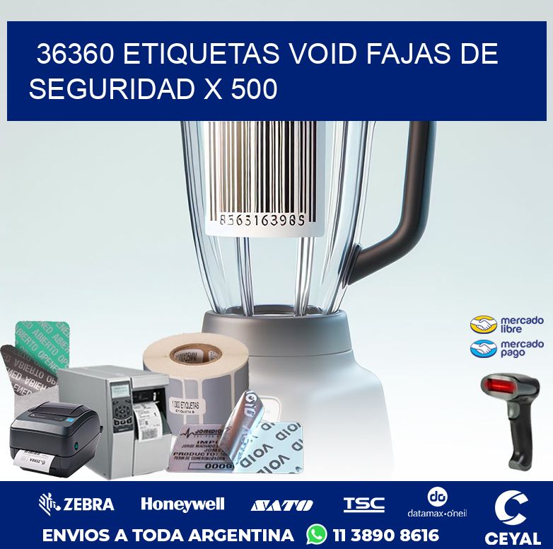 36360 ETIQUETAS VOID FAJAS DE SEGURIDAD X 500