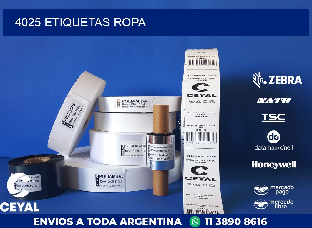 4025 ETIQUETAS ROPA