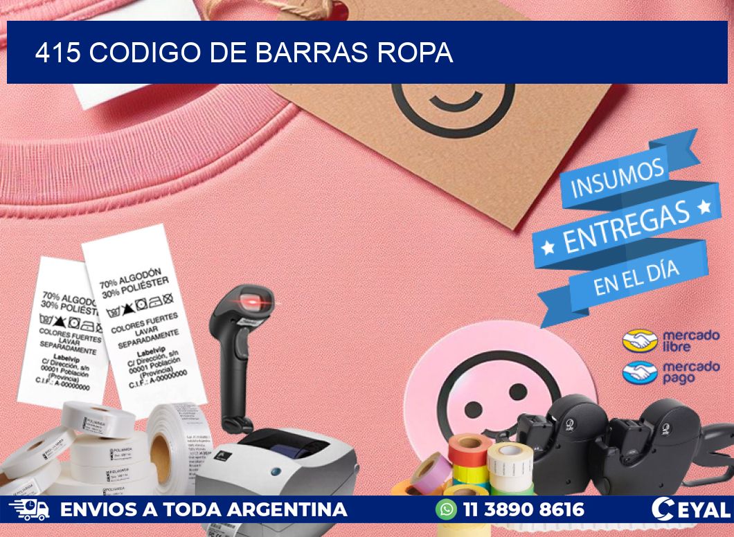 415 CODIGO DE BARRAS ROPA
