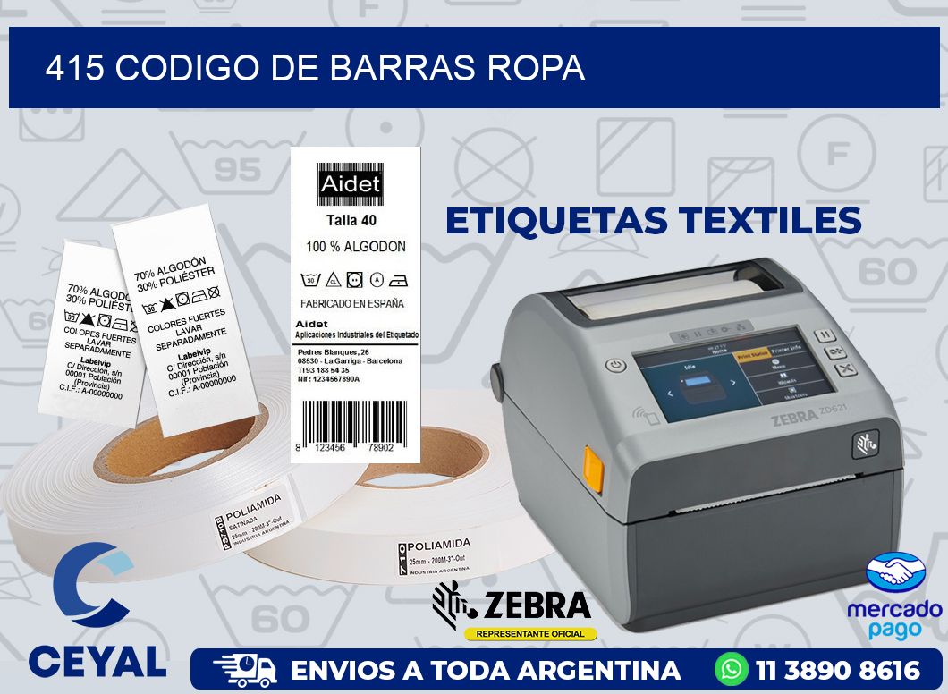 415 CODIGO DE BARRAS ROPA