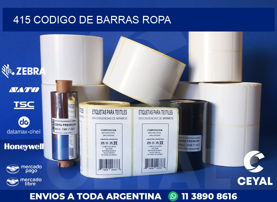 415 CODIGO DE BARRAS ROPA