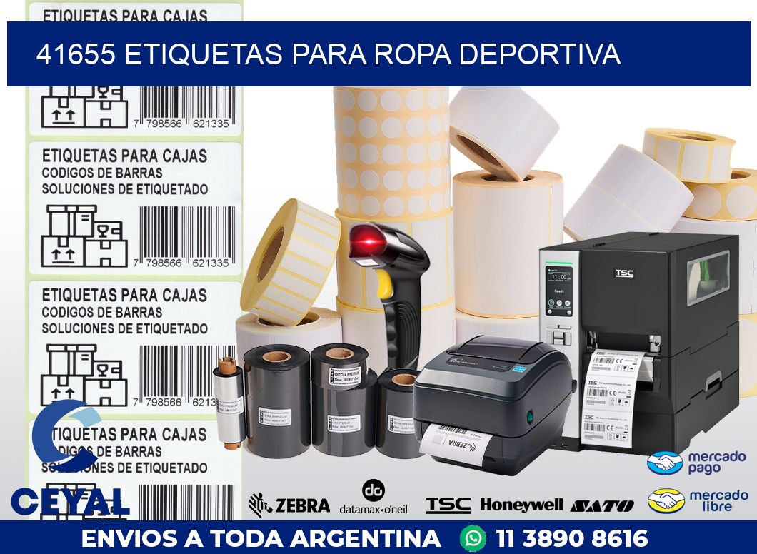 41655 ETIQUETAS PARA ROPA DEPORTIVA