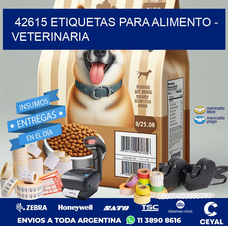42615 ETIQUETAS PARA ALIMENTO - VETERINARIA