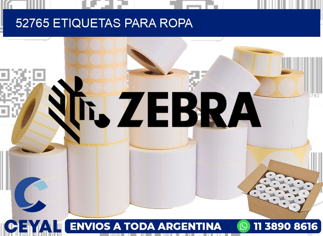 52765 etiquetas para ropa