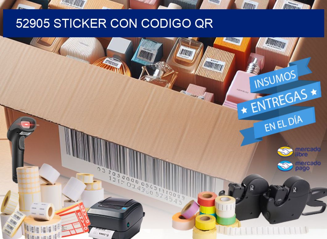 52905 STICKER CON CODIGO QR