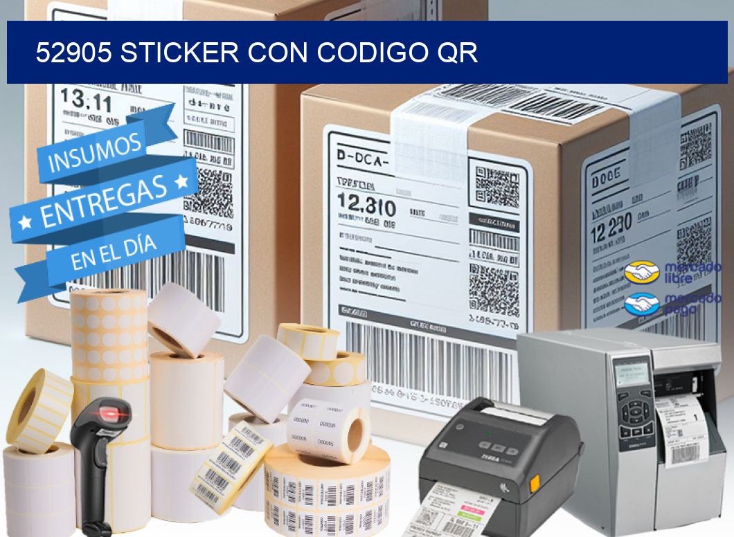 52905 STICKER CON CODIGO QR